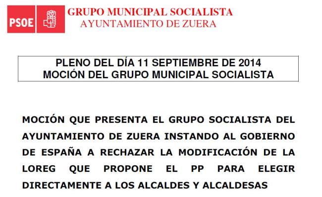 Grupo Municipal Socialista. Pleno 11 de setiembre.