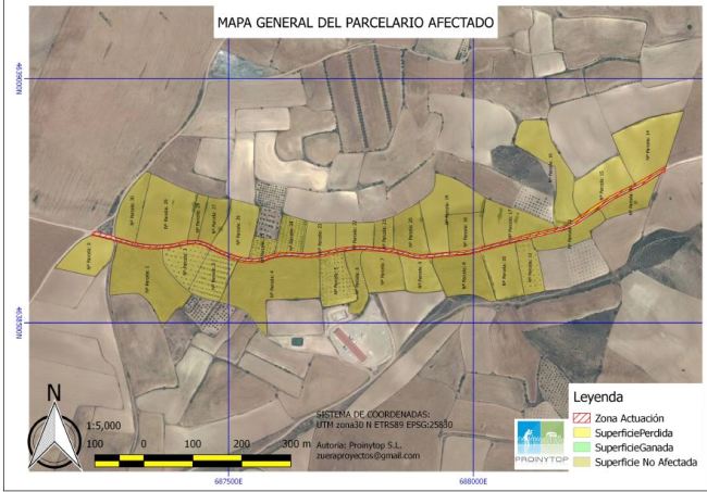 CAMINO VEDADO PLANO CON PARCELAS AFECTADAS
